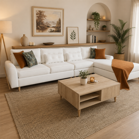 Salon d'angle Modulable | STYLE SCANDINAVE NERIO