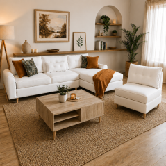 Salon d'angle Modulable | STYLE SCANDINAVE NERIO