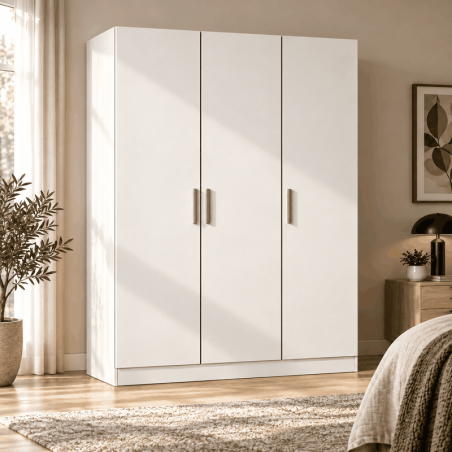Armoire OSLO 120 cm – 3 Portes Battantes | Plusieurs Coloris au Choix