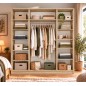 Armoire OSLO 160 cm – 4 Portes Battantes | Plusieurs Coloris au Choix
