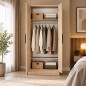 Armoire OSLO 80 cm – 2 Portes Battantes | Plusieurs Coloris au Choix Armoire OSLO 80 cm – 2 Portes Battantes | Plusieurs Coloris au Choix