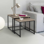 Lot de 2 tables gigognes carrées, Joga