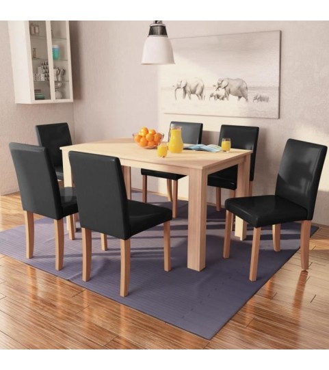Salle à manger Ensemble table à manger et 6 chaises Héros