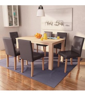Salle à manger Ensemble table à manger et 6 chaises Héros