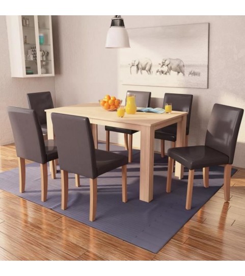 Salle à manger Ensemble table à manger et 6 chaises Héros