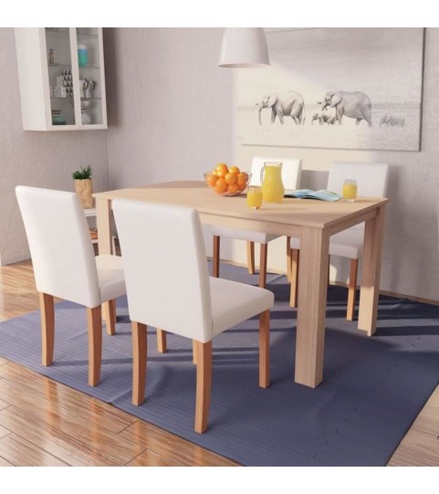 Salle à manger Ensemble table à manger et 4 chaises Héros